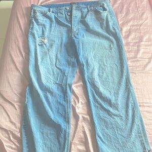 Trendy indie 🌈🙃 wide leg jeans